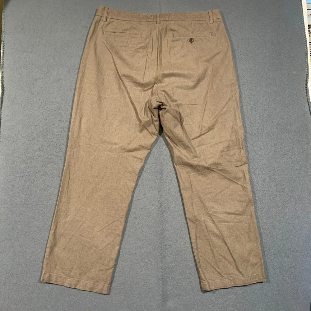 Banana Republic Gavin Chino Pants Mens 38x30 Brown Cotton Straight Leg Trousers